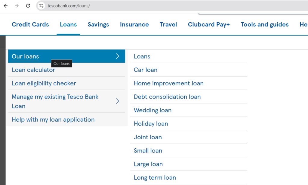 What Are the Different Types of Loan Options Available in Tesco