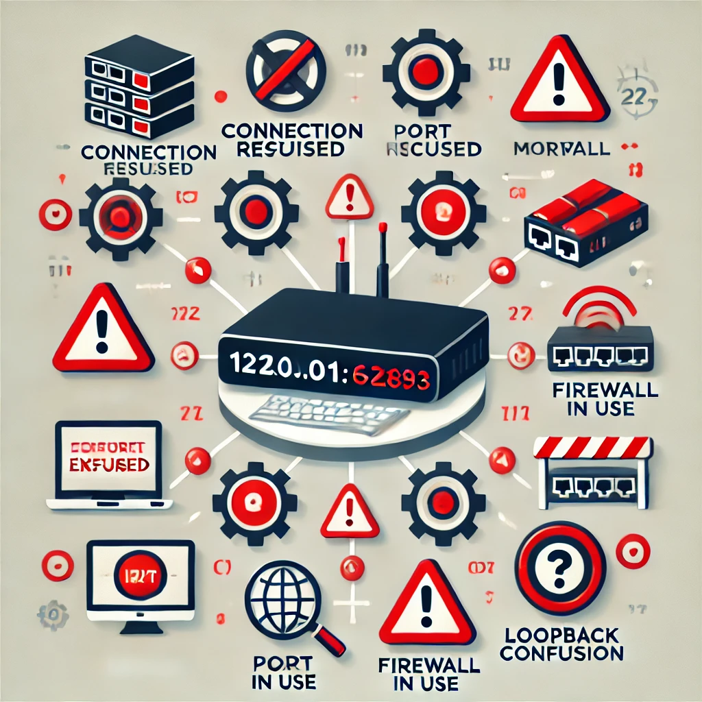 What are the Common Errors with 127.0.0.162893