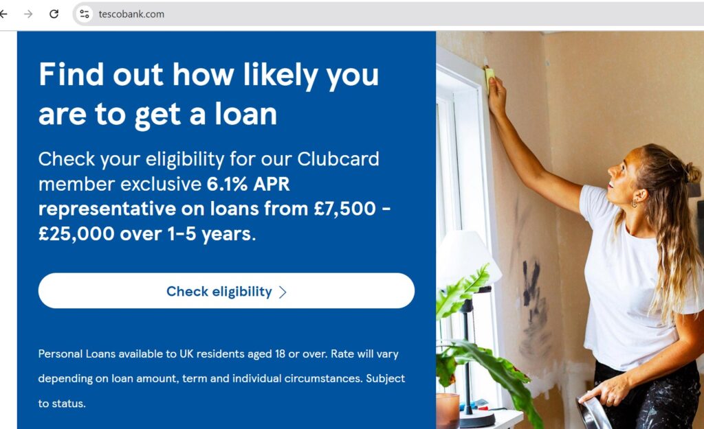 tesco loans interest rates